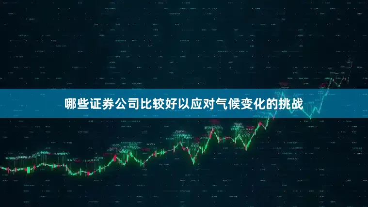 哪些证券公司比较好以应对气候变化的挑战